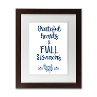 Full Stomachs Black Framed Print Wall Art