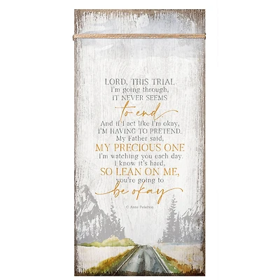 Lord This Trial Wood Plaque