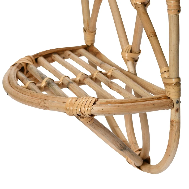 Hello Honey® Natural Decorative Woven Rattan Wall Shelf