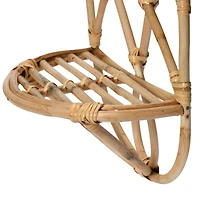Hello Honey® Natural Decorative Woven Rattan Wall Shelf