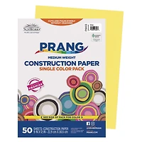 Prang® 9" x 12" Yellow Medium Weight Construction Paper, 10 Packs of 50 Sheets
