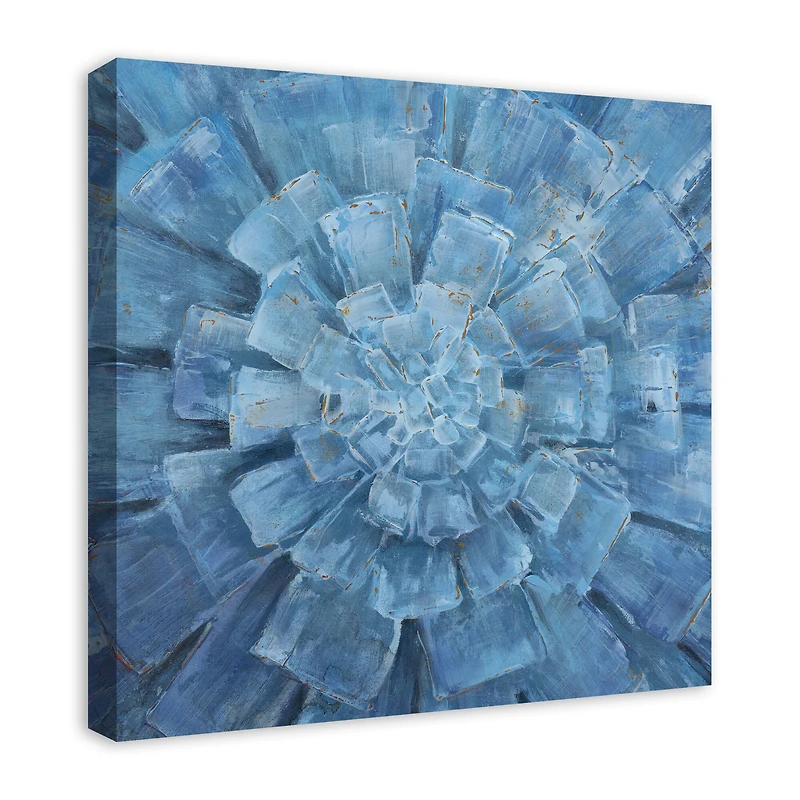 Blue Floral 24" x 24" Canvas Wall Art