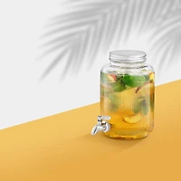 JoyJolt® 1 gal. Glass Fluted Drink Dispenser