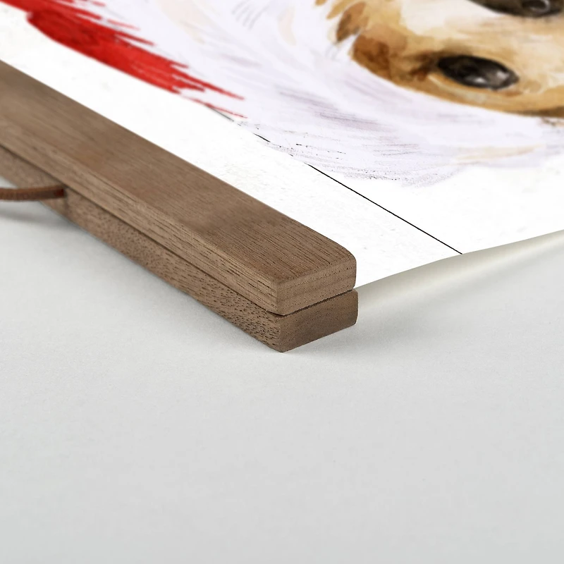 Please Bring Squeaky Stuff Teak Hanging Canvas