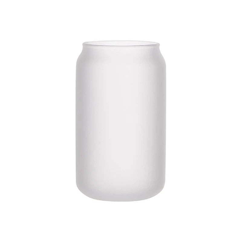 Craft Express 13oz. Frosted White Glass Mug with Clear Glass Straw, 6ct.