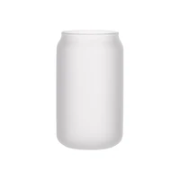 Craft Express 13oz. Frosted White Glass Mug with Clear Glass Straw, 6ct.