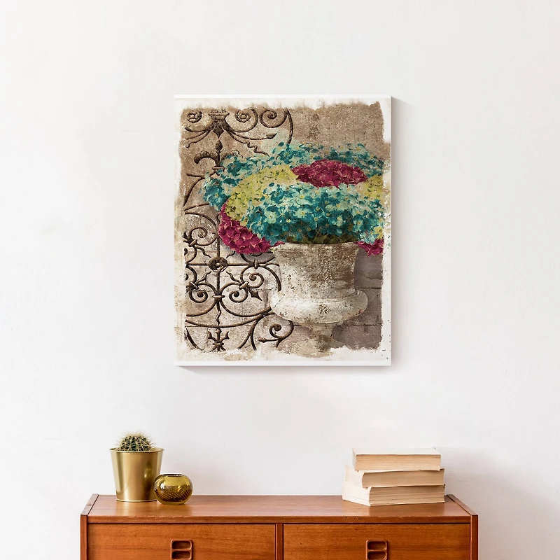 Hydrangea Iron Works 16" x 20" Canvas Wall Art