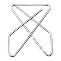 JAM Paper Silver Butterfly Clips, 2 Packs of 20