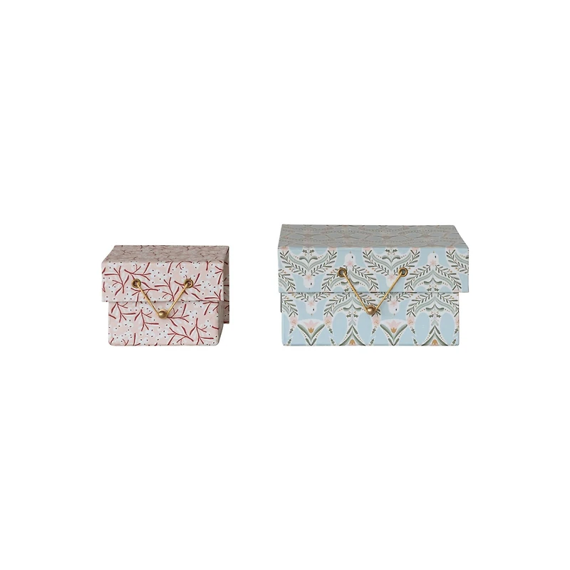 Hello Honey Berry & Dove Printed Paper Gift Boxes, 2ct.