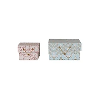 Hello Honey Berry & Dove Printed Paper Gift Boxes, 2ct.