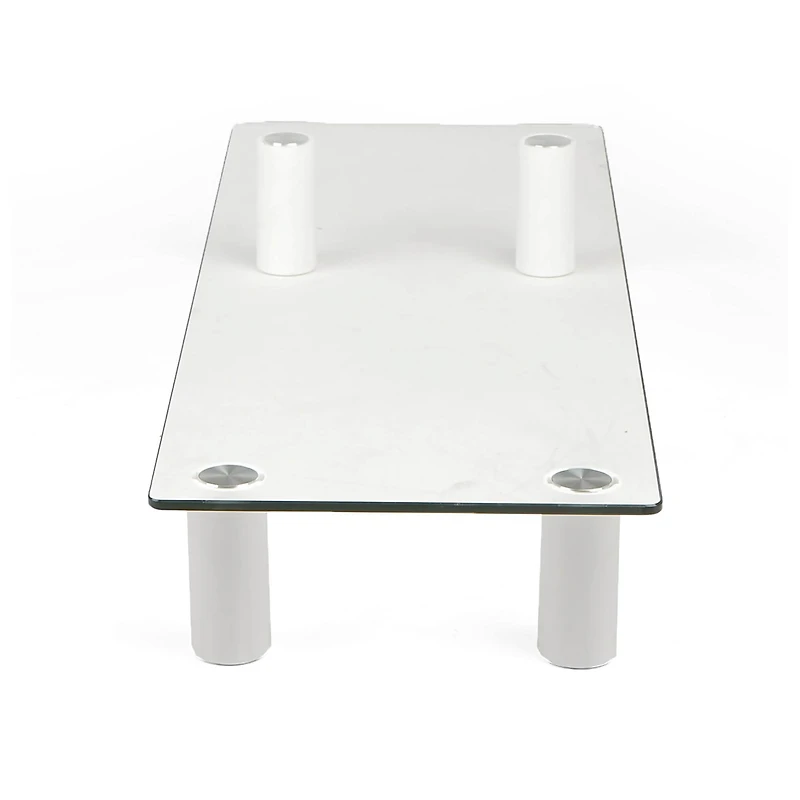 Mind Reader Clear Glass Monitor Stand Riser
