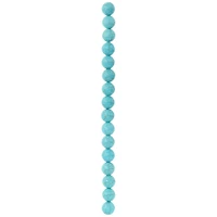 12 Pack:  Turquoise Dyed Howlite Round Beads, 12mm by Bead Landing™