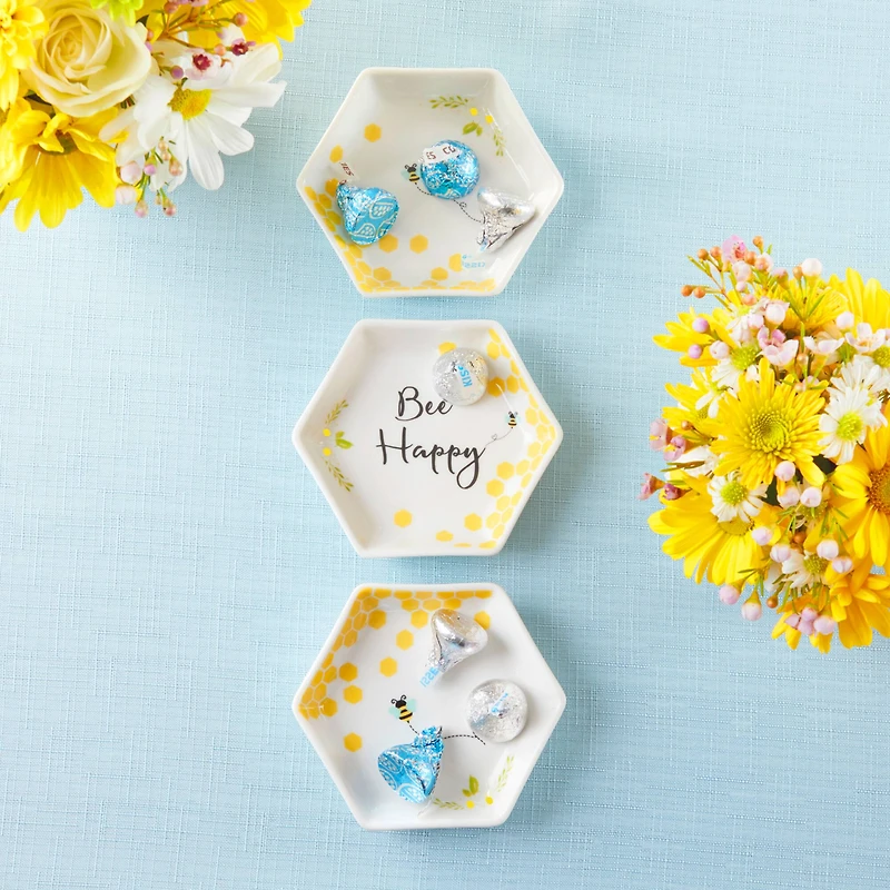 Kate Aspen® Bee Happy Trinket Dish, 3ct.