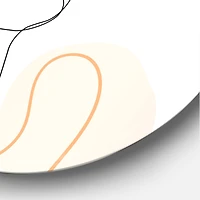 Designart - One Line Drawing of Young Woman In Pastel Tones