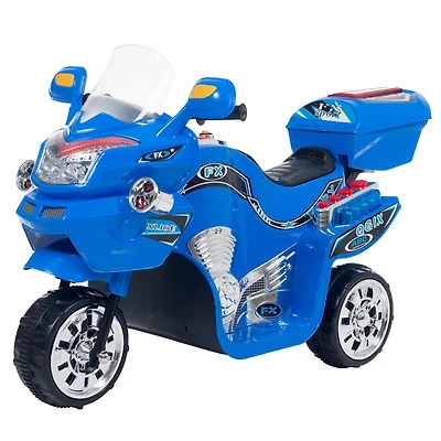 Toy Time Blue Battery Operated Ride-On Motorcycle
