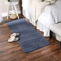 DII® French Blue Rag Rug, 2ft. x 6ft.