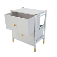 Simplify 2 Drawer Luxury Nightstand