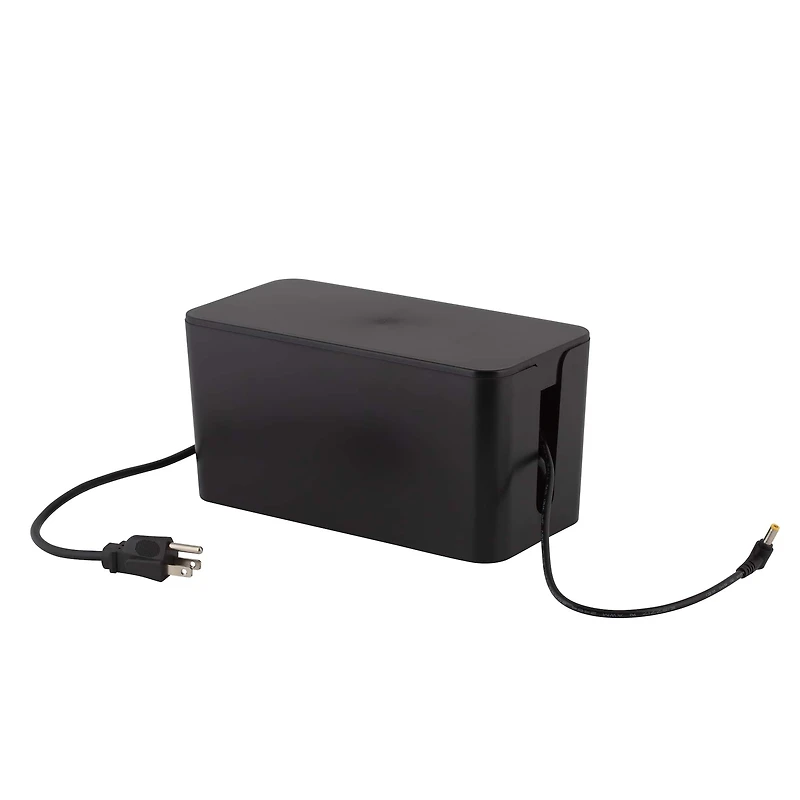 Simplify Black Cable Organizer Boxes, 2ct.