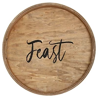 Elegant Designs™ 13.8" Round Feast Serving Tray with Handles