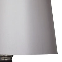 Grey Glass Modern Accent Lamp, 16" x 16" x 27"