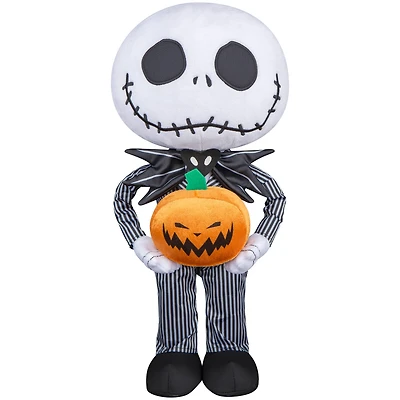 18" Stylized Jack Skellington Halloween Greeter with Jack-o'-Lantern