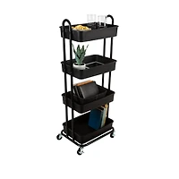 Organize It All -Tier Rolling Multifunctional Storage Cart