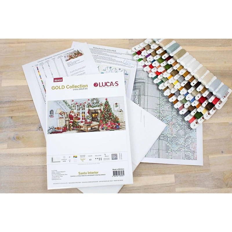 Luca-s Santa interior Counted Cross-Stitch Kit