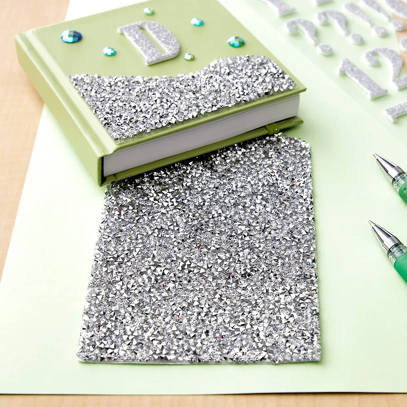 12 Pack: Silver Crackled Bling Sticker by Recollections™