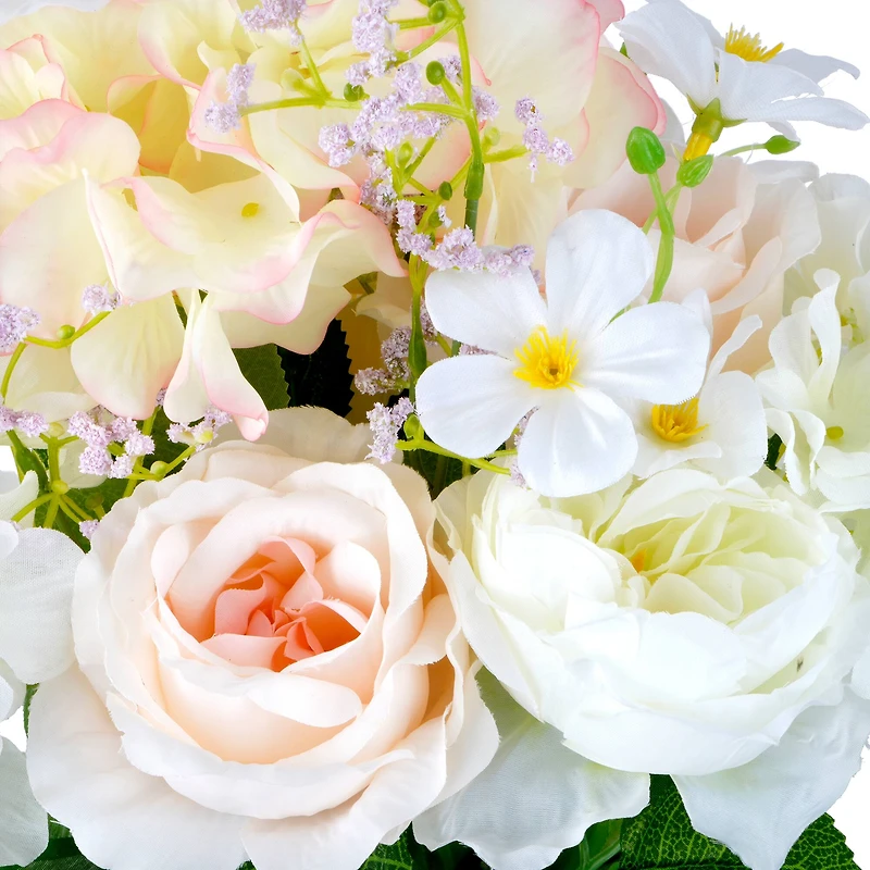 21" Cream Hydrangea & Rose Mix  Deluxe Bush by Ashland®