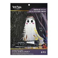 Brea Reese™ 9" x 12" Glam Ghosts Scratch Art Paper Pad