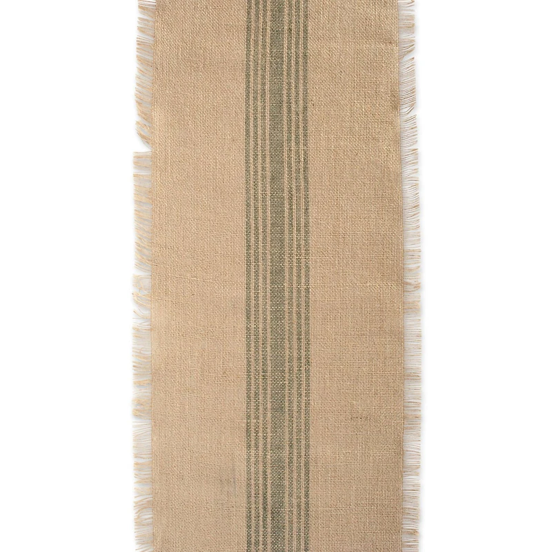 DII® 72" Middle Stripe Burlap Table Runner