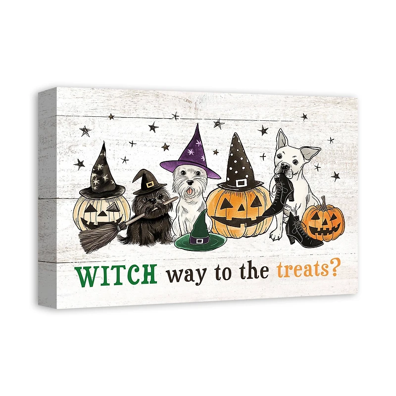 Witch Way to Treats 18" x 12' Canvas Wall Art
