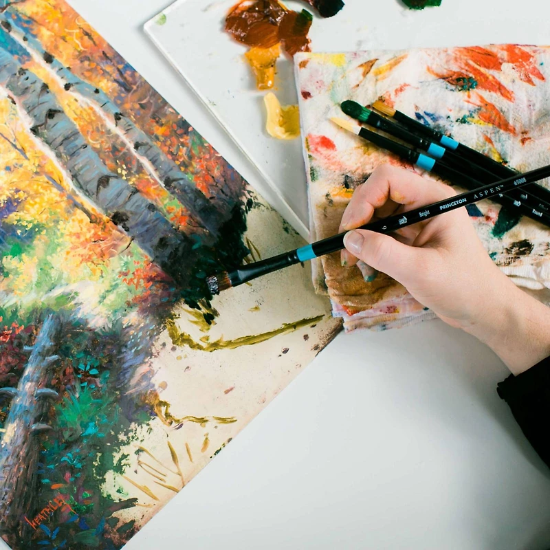 Princeton™ Aspen™ Synthetic Long Handle Egbert Brush