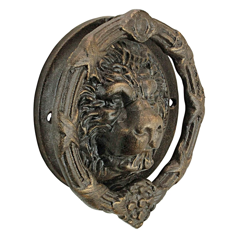 9" Pride of the Lions Foundry Cast Iron Lion Door Knocker