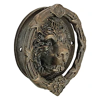 9" Pride of the Lions Foundry Cast Iron Lion Door Knocker