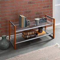 Organize It All Wooden Stackable Shoe Rack