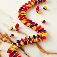 Red, Yellow & Blue Czech Glass Teardrop Beads, 7mm by Bead Landing™