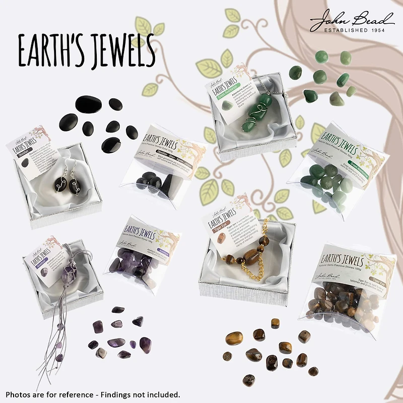 John Bead Earth's Jewels Natural Stone Bead Assortment