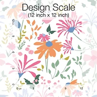 RoomMates Pink Bella Garden Peel & Stick Wallpaper