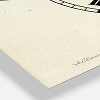 Designart 'Piglet Farmhouse Animal In Black And White Farmhouse Multipanel Wall Clock