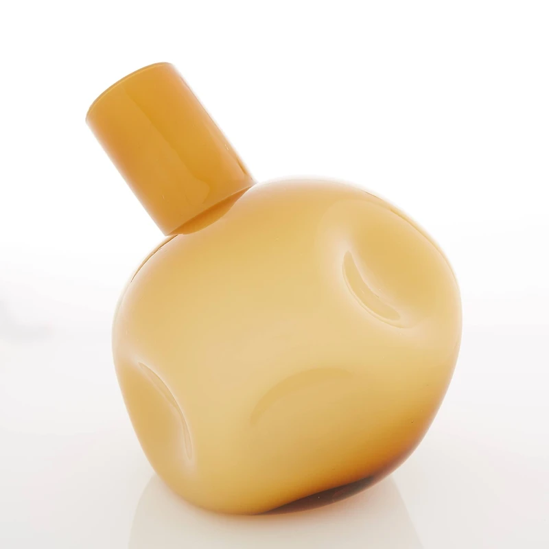 6" Yellow Abstract Vase