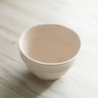 10" Beige Recycled Paper Chalk Bowl