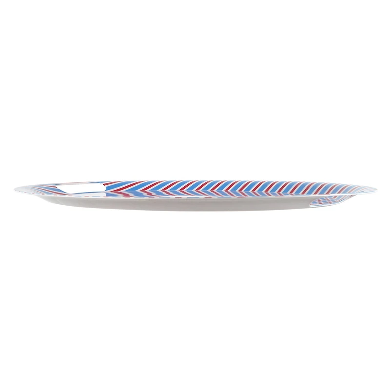 19.5" Red, White & Blue Patriotic Melamine Platter by Celebrate It®