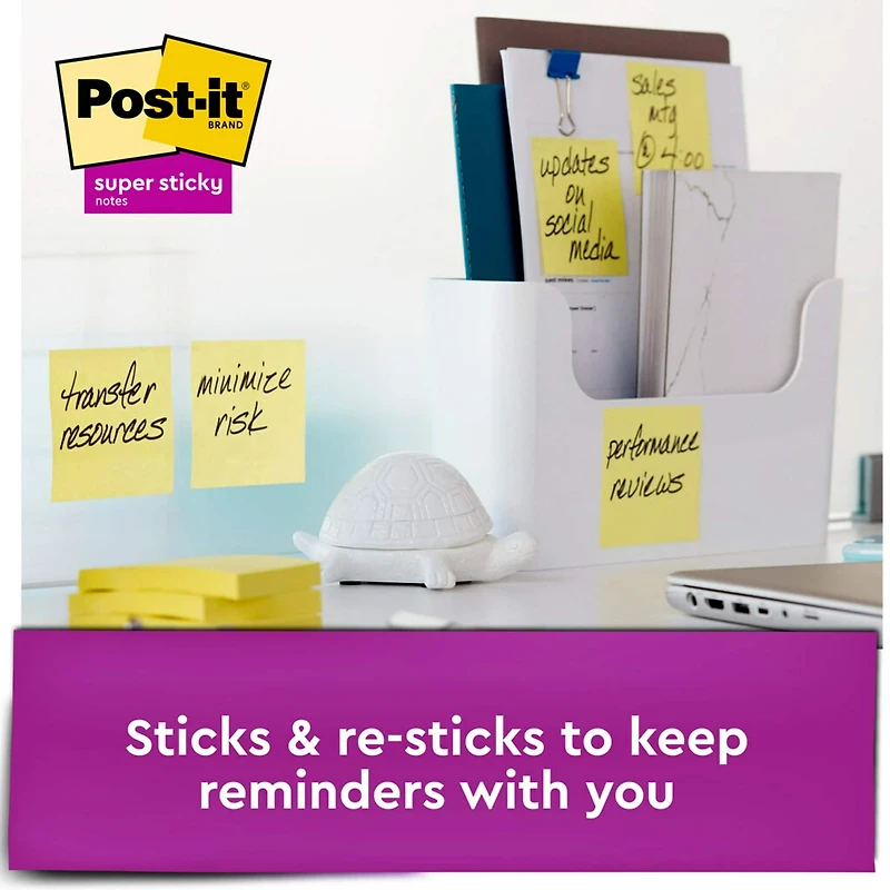 Post-it® 3" x 3" Super Sticky Notes