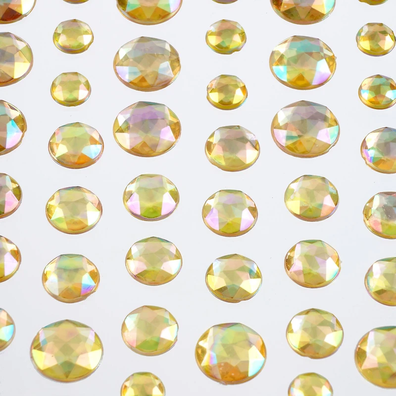 12 Pack: Rose Rhinestone Bling Stickers by Recollections™