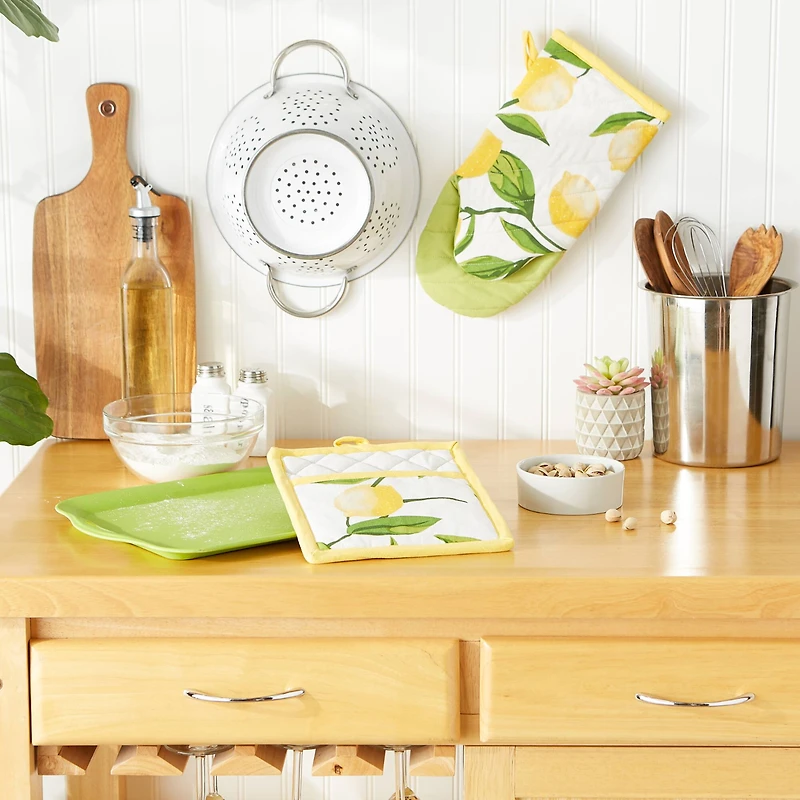 Lemon Bliss Print Kitchen Set
