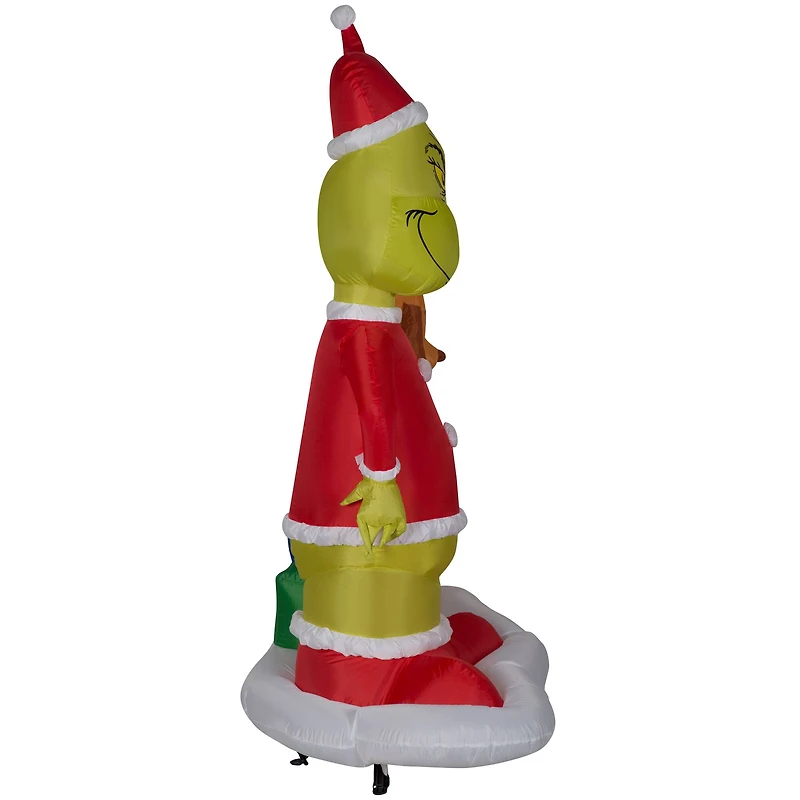 6ft. Airblown® Inflatable Grinch & Max with Presents