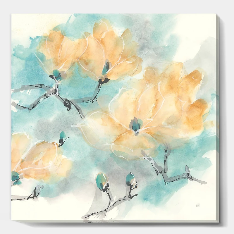 Designart - Teal Buds I