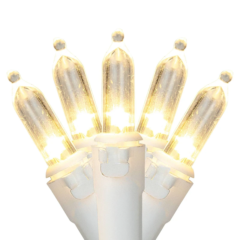 100ct. LED Mini Christmas Lights With White Wire