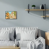 Stupell Industries European Country Road Black Framed Wall Art